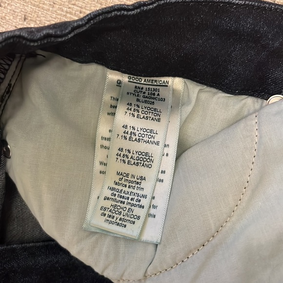 Good American Good Waist Crop Blue 025 size 15 - Picture 5 of 10